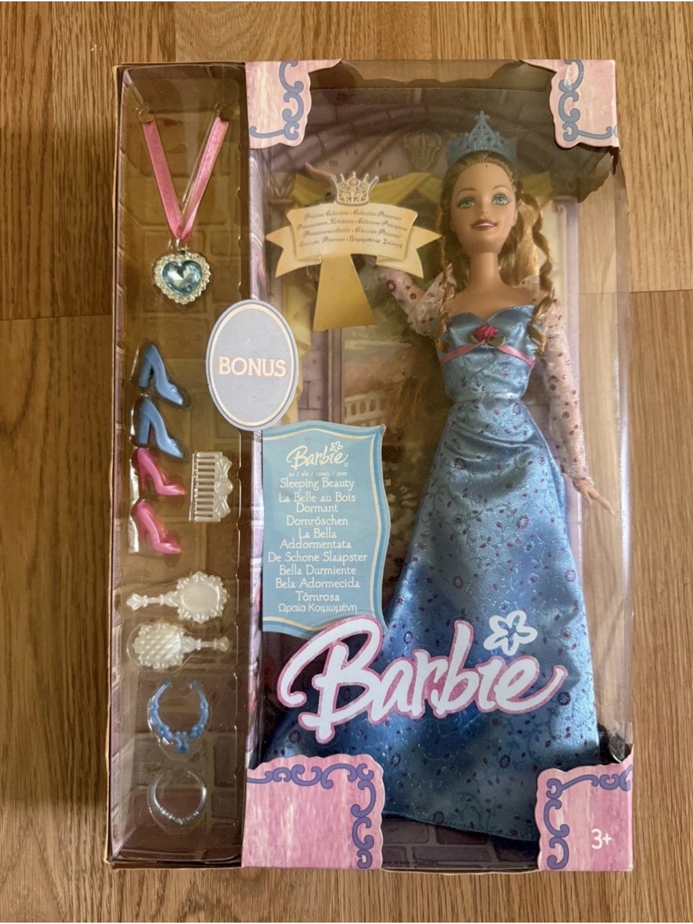 Rare Barbie 2004 Princess Collection Sleeping Beauty G8435 Mattel New !